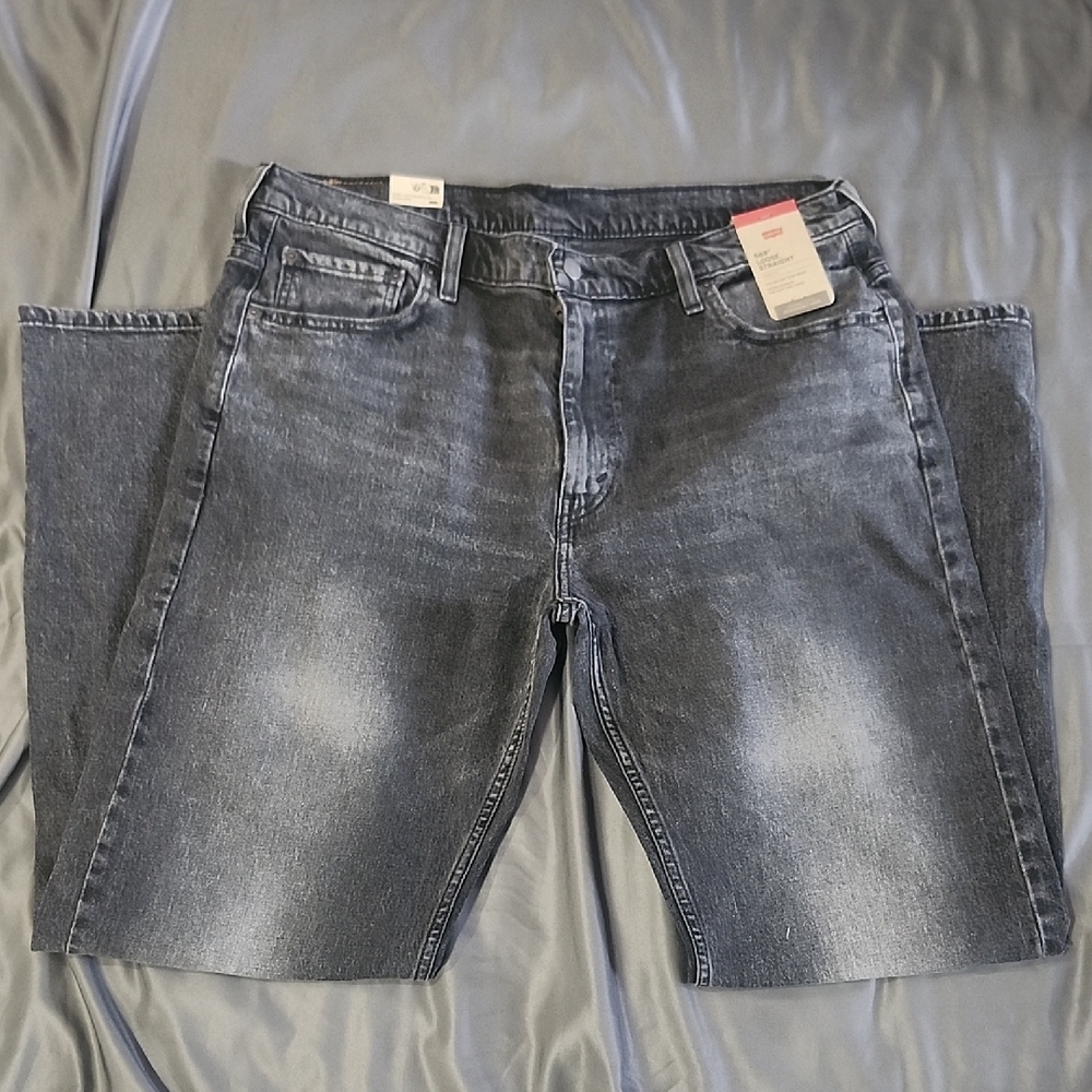 Levi's Men's Loose Straight Fit Gray Jeans NWT! 36/34